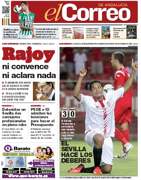 El Correo de Andalucia Portada